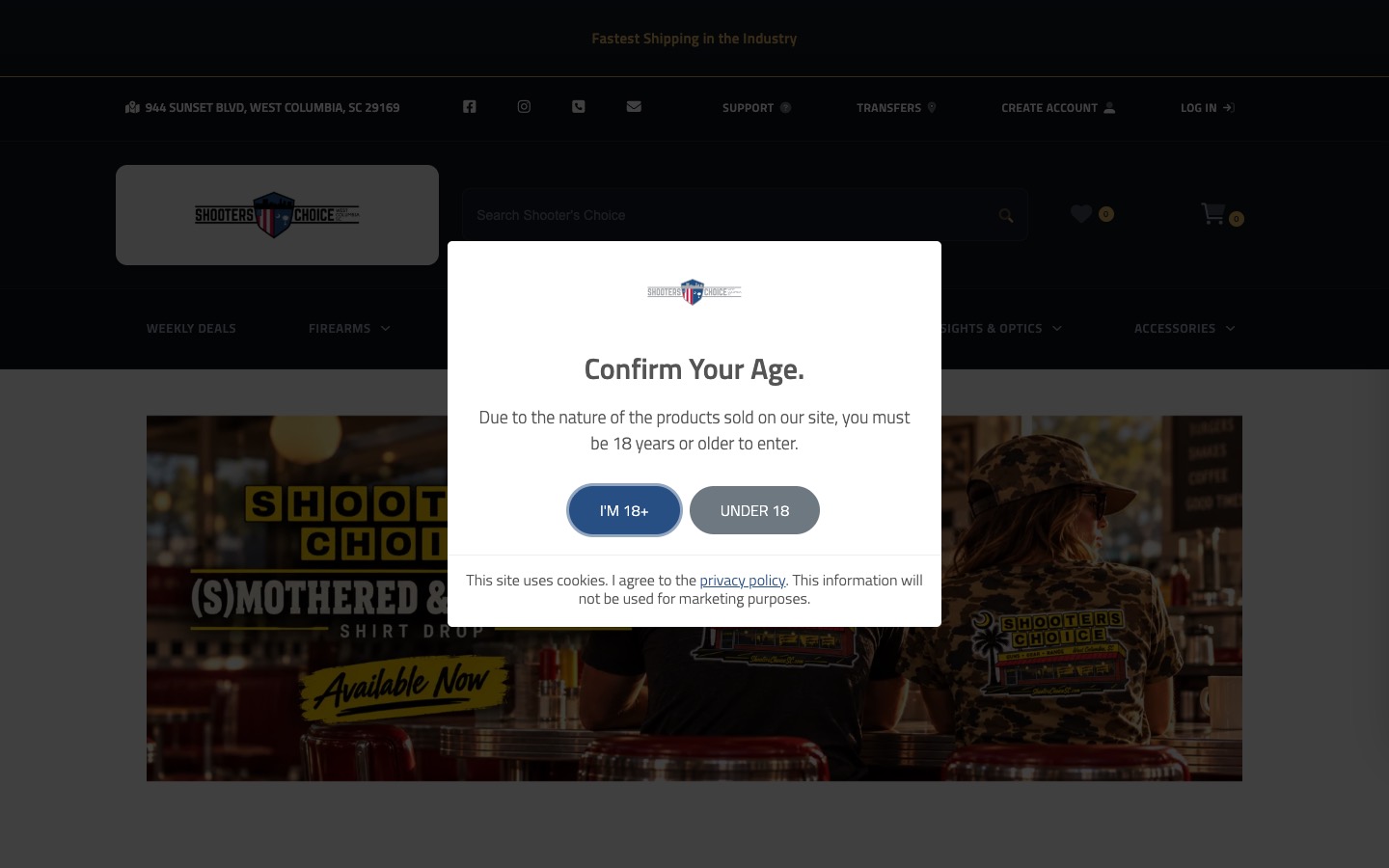 The current homepage